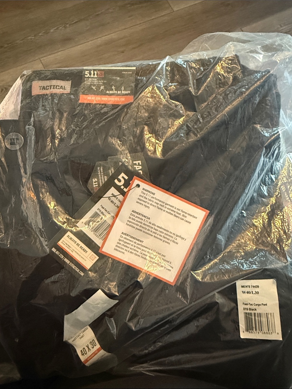 5.11 Tactical Men's Cargo Pants - Black